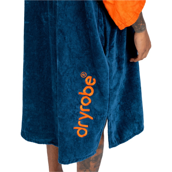 2026 Dryrobe Badjas Voor Volwassenen Met Capuchon En Ritssluiting FZORGTWLDSB -.. Deep Sea Blue